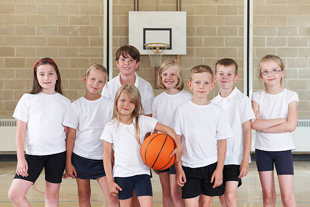 istock Pupils In Elementary School Basketball Team 510129847