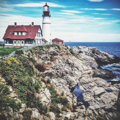 Portland Head Lighthouse In Maine