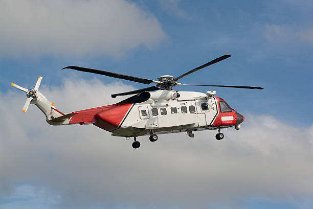 istock Sikorsky S-92 Low Flying  Helicopter 510130695