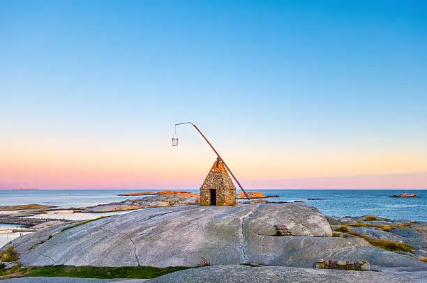 Lighthouse at sunset - Verdens Ende, Tjøme Vestfold Norway
