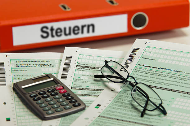 german tax form stock photo