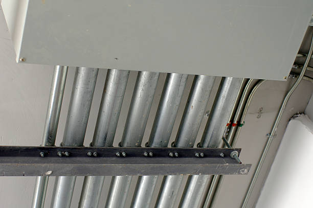 istock metal pipes on the ceiling 510132573