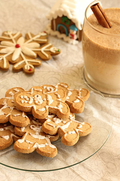 istock Gingerbread cookies in snowman shape for christmas 510149110