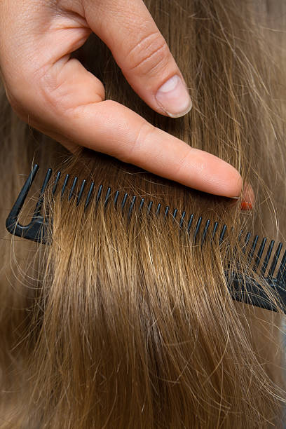 istock hand with hair and comb 510149632
