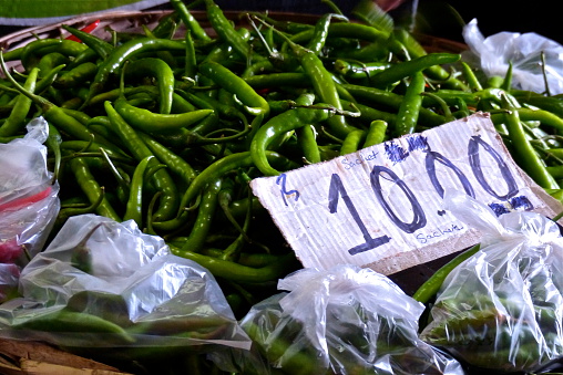 Close-up green peppers