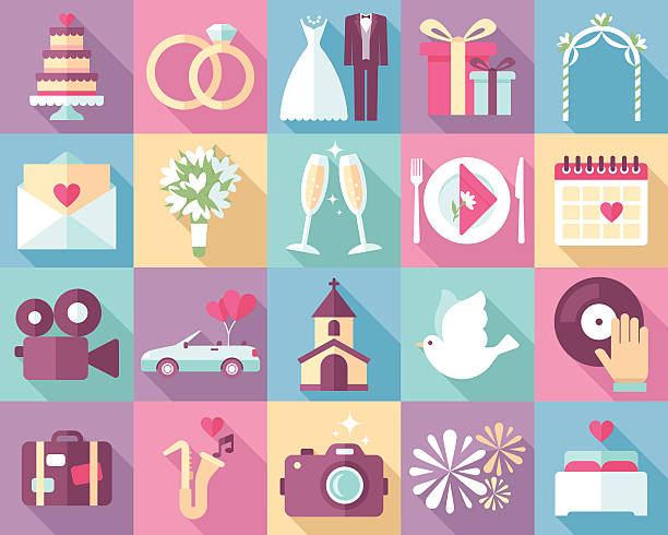 kuvapankkikuvitukset aiheesta hääkuvakkeiden varjot - hääkakku