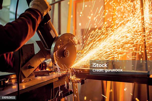 Electric Grinder Stock Photo - Download Image Now - Metal, Cutting, Welder