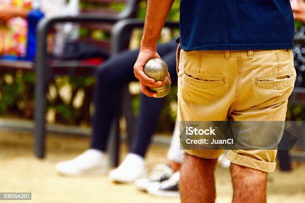 People Playing Boules Stock Photo - Download Image Now - Boules, Pétanque, Active Lifestyle