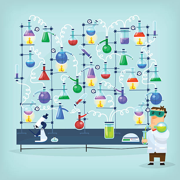 Pharmacology Experiment Stock Illustration - Download Image Now - Chemistry  Class, Chemistry, Cartoon - iStock