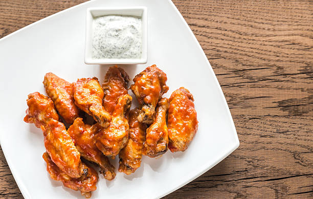 istock Portion of buffalo chicken wings 510155156