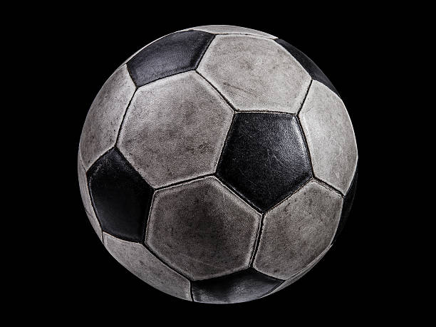 istock Old soccer ball isolated 510159112