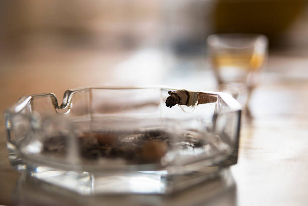 istock Substance abuse-Whisky and cigarette 510159118