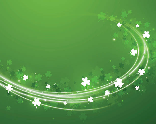 st. patrick's day 배경 - st patricks day day abstract backgrounds stock illustrations