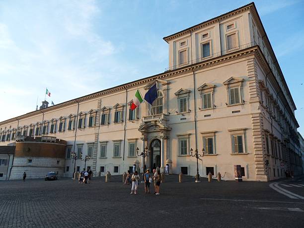 Quirinal Palace Rome, Lazio, Italy - June 17, 2011: the Quirinale Palace in the square quirinal palace stock pictures, royalty-free photos & images