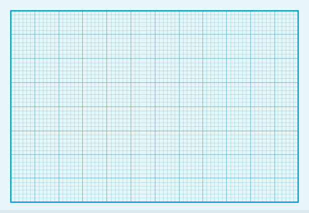 모눈종이 배경기술 디자인식 평편 - graph paper blueprint paper textured stock illustrations