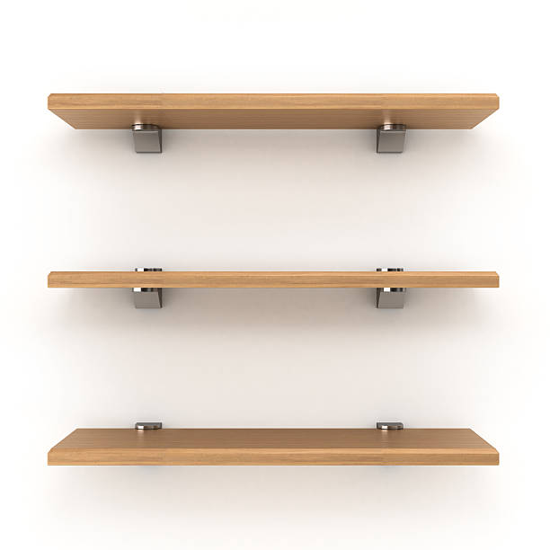 istock Darck wooden shelve isolated backgrownd 510173250