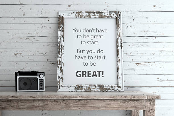 istock Inspirational Quote on Picture Frame. 510173582