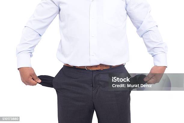 Business Man Does Not Have Money In Pocket Stock Photo - Download Image Now - Pocket, Empty, Business