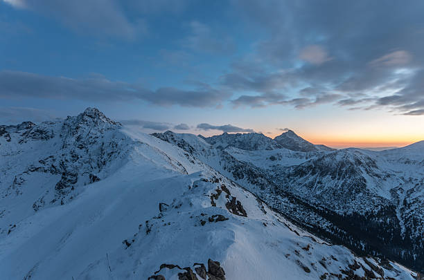 istock High Tatra mountains in the evening, winter landscape 510174736