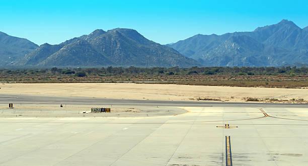 istock An empty airport runway- San Jose Del Cabo 510176140