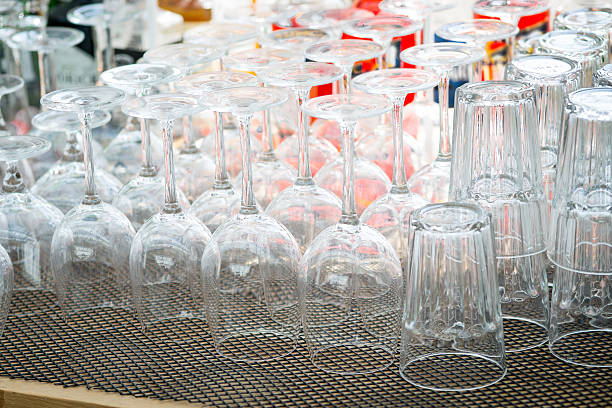istock Dry glasses in a bar 510177504