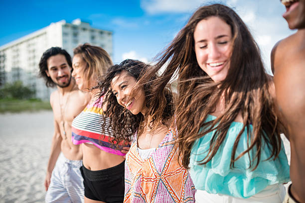 istock group of friends walking on the beach togetherness 510177800