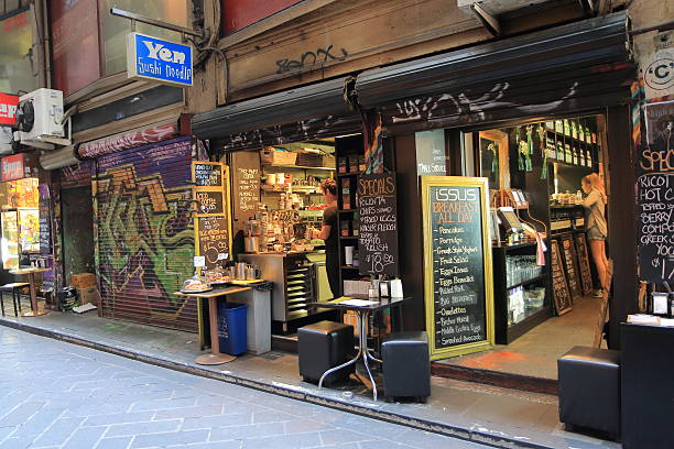 Coffee shop front door