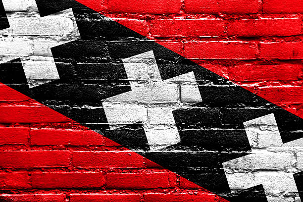 istock Amsterdam City Flag painted on brick wall 510180633