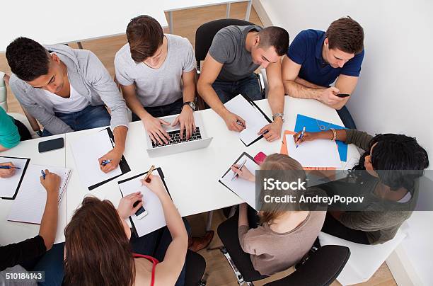 University Students Doing Group Study Stock Photo - Download Image Now - Adult, Adults Only, African Ethnicity