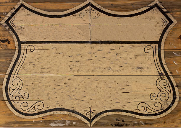 istock Blank wooden signboard 510184179