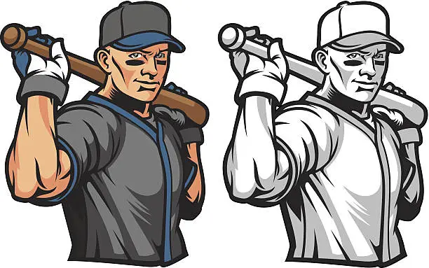 Vector illustration of Batter UP!