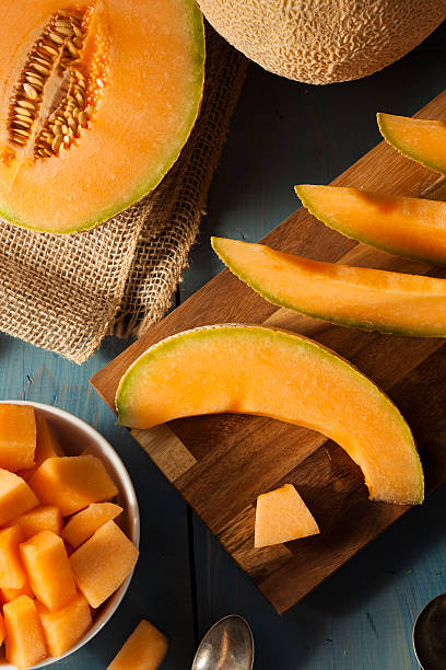 istock Health Organic Orange Cantaloupe 510184979