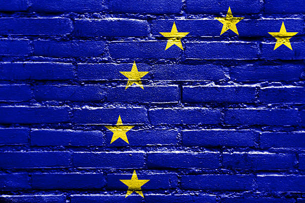 istock European Union Flag painted on brick wall 510185087