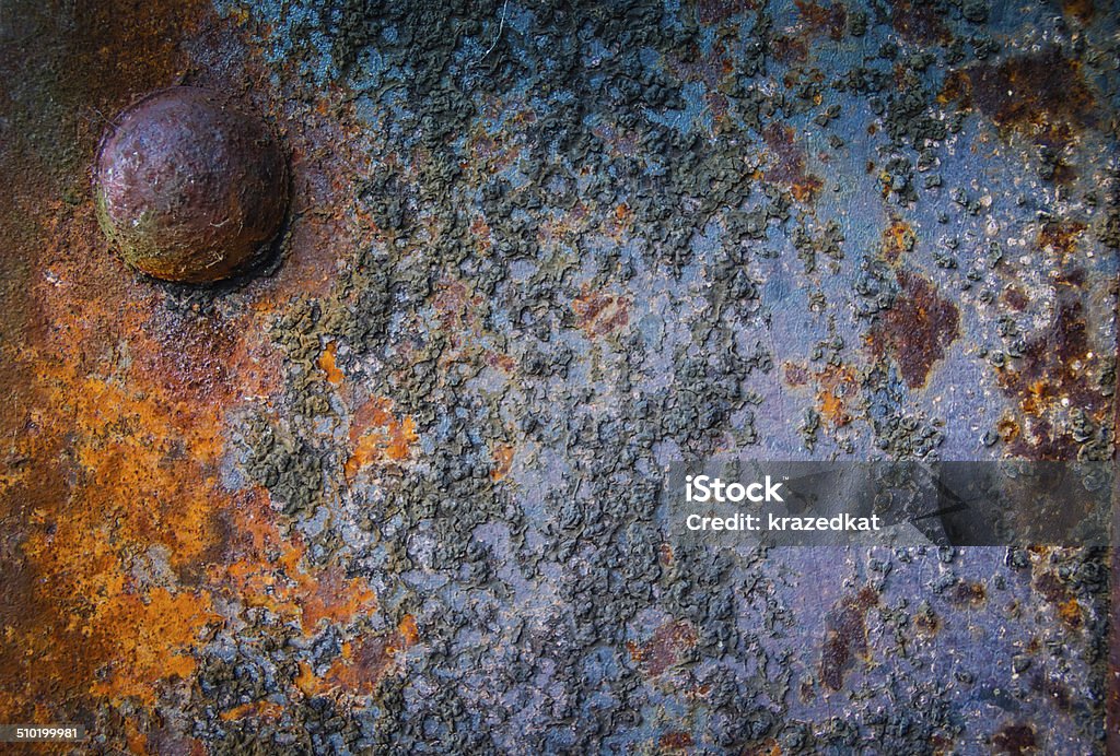 Rust Metal Textured Background Rust Metal Textured Background with rivet  Abstract Stock Photo