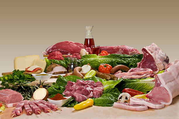 выбор мяса - veal raw meat pink стоковые фото и изображения