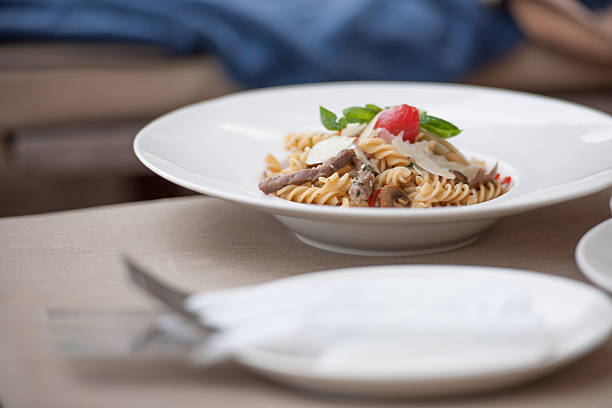 Italian pasta, selective focus
