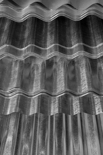istock Corrugated sheets of metal 510203533
