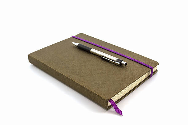 istock Brown Diary Book with pen. 510204469