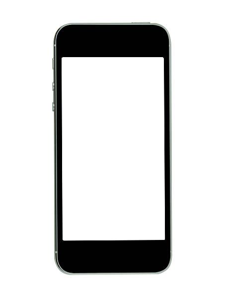 istock Black mobile phone isolated on white background 510211152