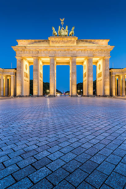 istock Brandenburg Gate in twilight at dawn, Berlin, Germany 510211890