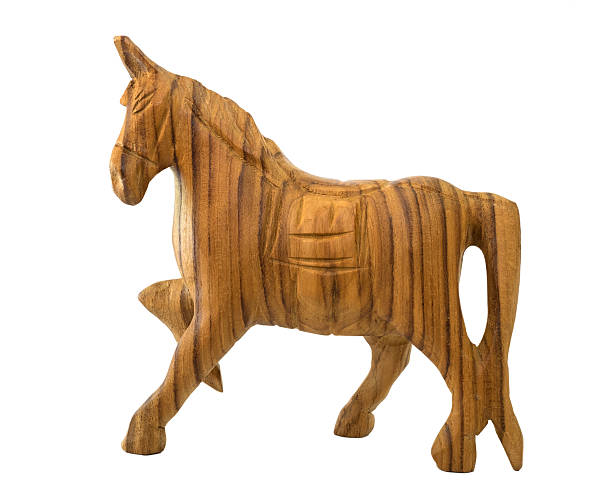 istock Thai wood carving horse 510216210