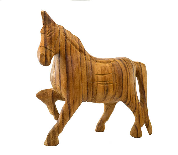 istock Thai wood carving horse 510216256