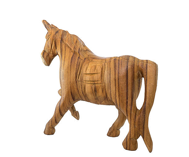istock Thai wood carving horse 510216368