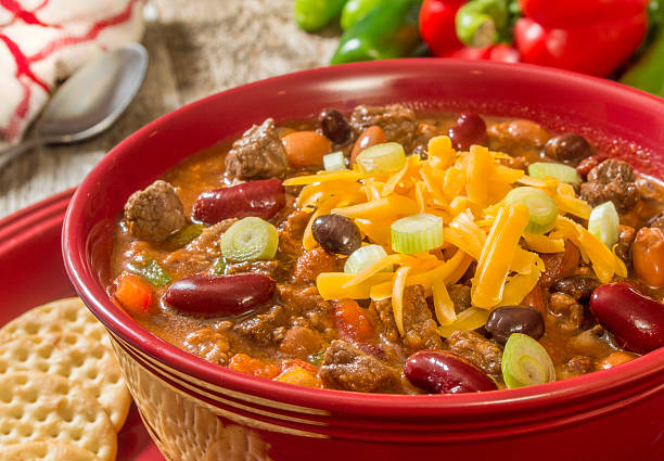 venado chile - chili food bowl ready to eat fotografías e imágenes de stock