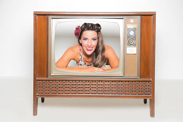 istock Lady On the TV 510223613