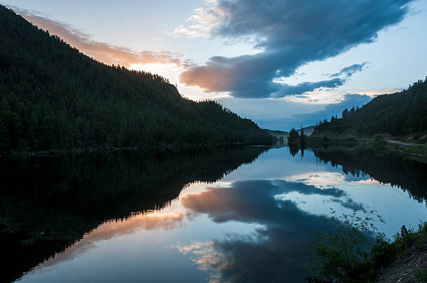 istock mountain lake sunset sky 510223867
