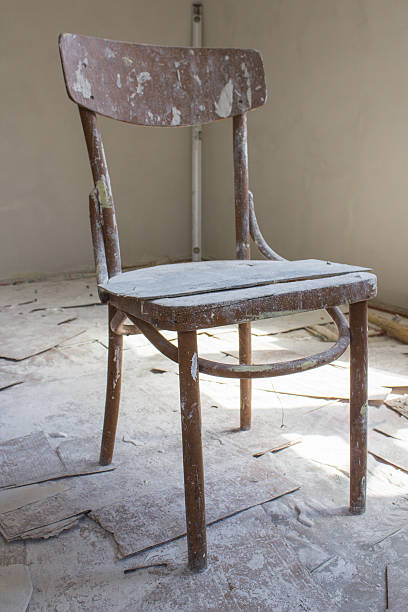 istock Abandoned wooden chair 510224249