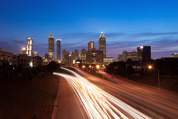 istock Atlanta Downtown with traffic 510224541