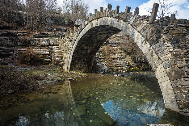 istock Captain Arcoudas stone bridge, Zagorohoria, Greece 510225433