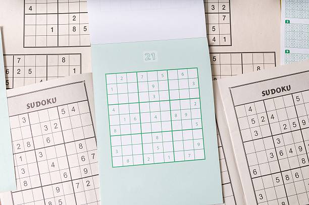 istock Sudoku crosswords, logic puzzle game with numbers. 510225644
